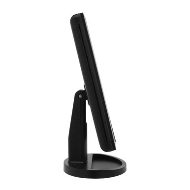 Cassini Tri Fold Border Black Table Mirror