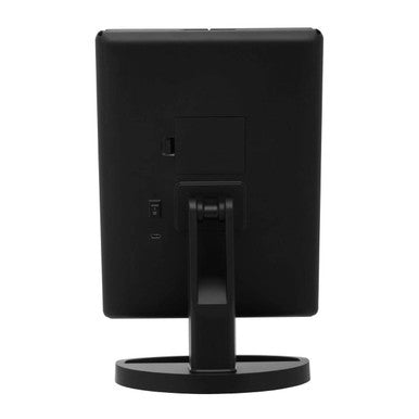 Cassini Tri Fold Border Black Table Mirror