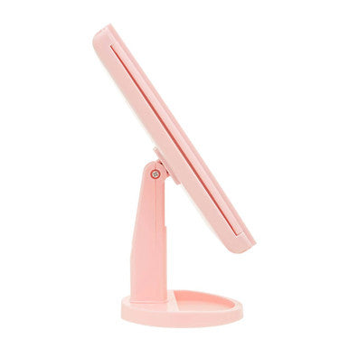 Tri Fold Pink LED Table Mirror | Cassini
