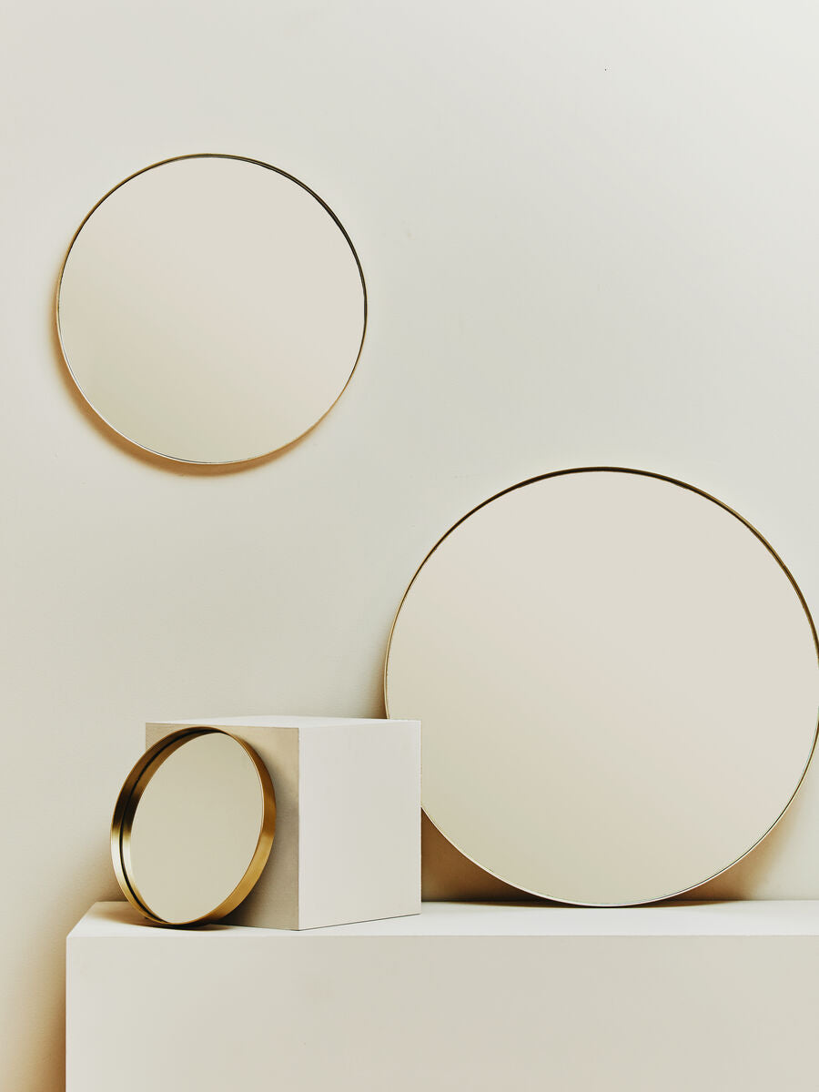 Cindy Small Gold Finish Wall Mirror