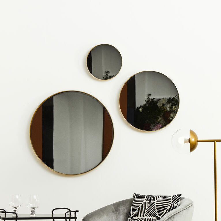Small Gold Finish Wall Mirror | Cindy