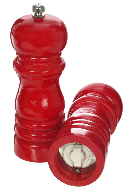 Salta Red Hi Gloss Salt And Pepper Set