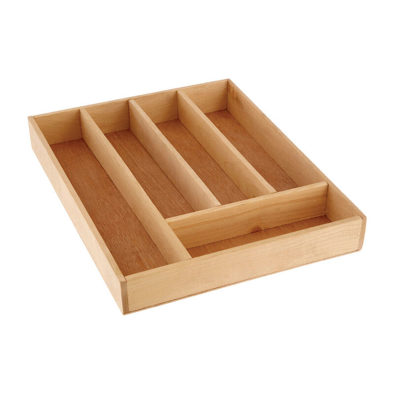 Bessan Birchwood 5 Compartment Cutlery Tray