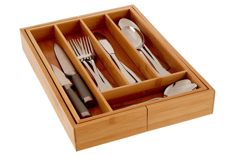 Aleki Bamboo Expandable Small Cutlery Tray