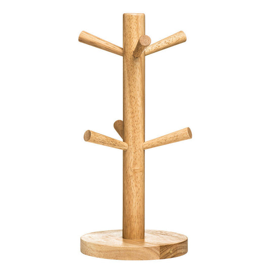 Soka Rubberwood 6 Cup Mug Tree