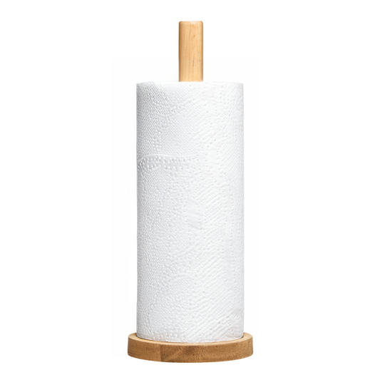 Soka Rubberwood Kitchen Roll Holder