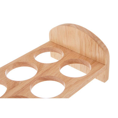 6 Hole Rubberwood Egg Rack | Nash