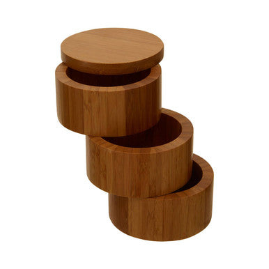 Bamboo Natural Cylindrical Storage Set | Bessan