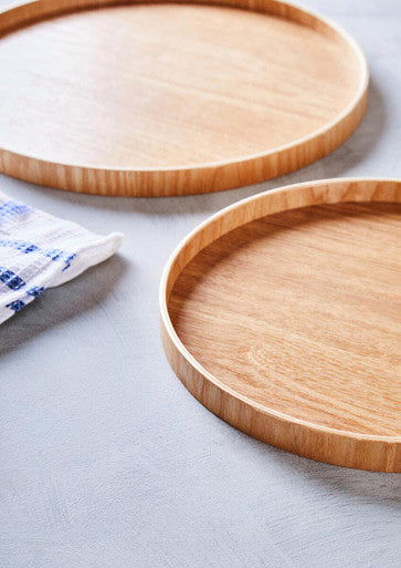 Bessan Large Natural Fir Wood Tray