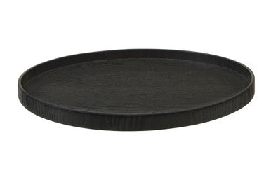 Bessan Large Black Fir Wood Tray