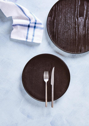 Bessan Large Black Fir Wood Tray