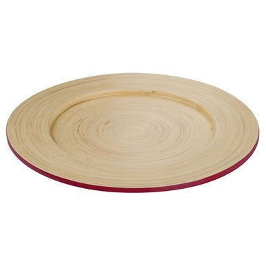 Kyoto Raspberry Bamboo Charger Plate