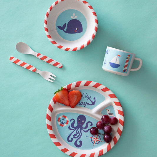 Eden 5Pc Kids Pirate Dinner Set