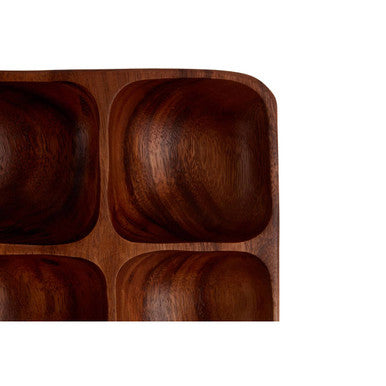 Kora Acacia Four Section Serving Dish