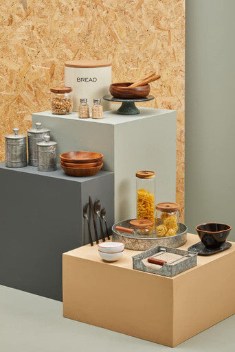 Kora Acacia Large Round Salad Bowl