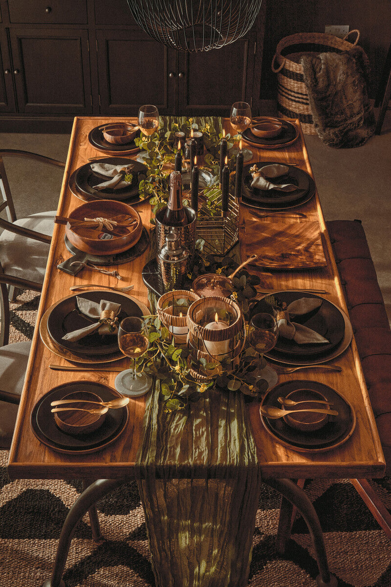 Kora Acacia Square Serving Platter