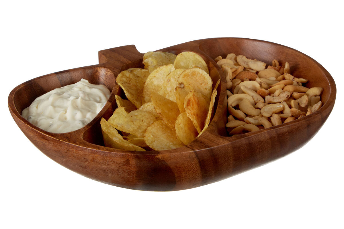 Acacia 3 Section Apple Shaped Serving Dish | Kora