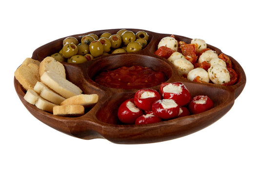 Kora Acacia Five Section Serving Dish