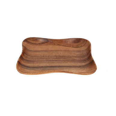 Kora Acacia Small Curved Rectangle Serving Dish