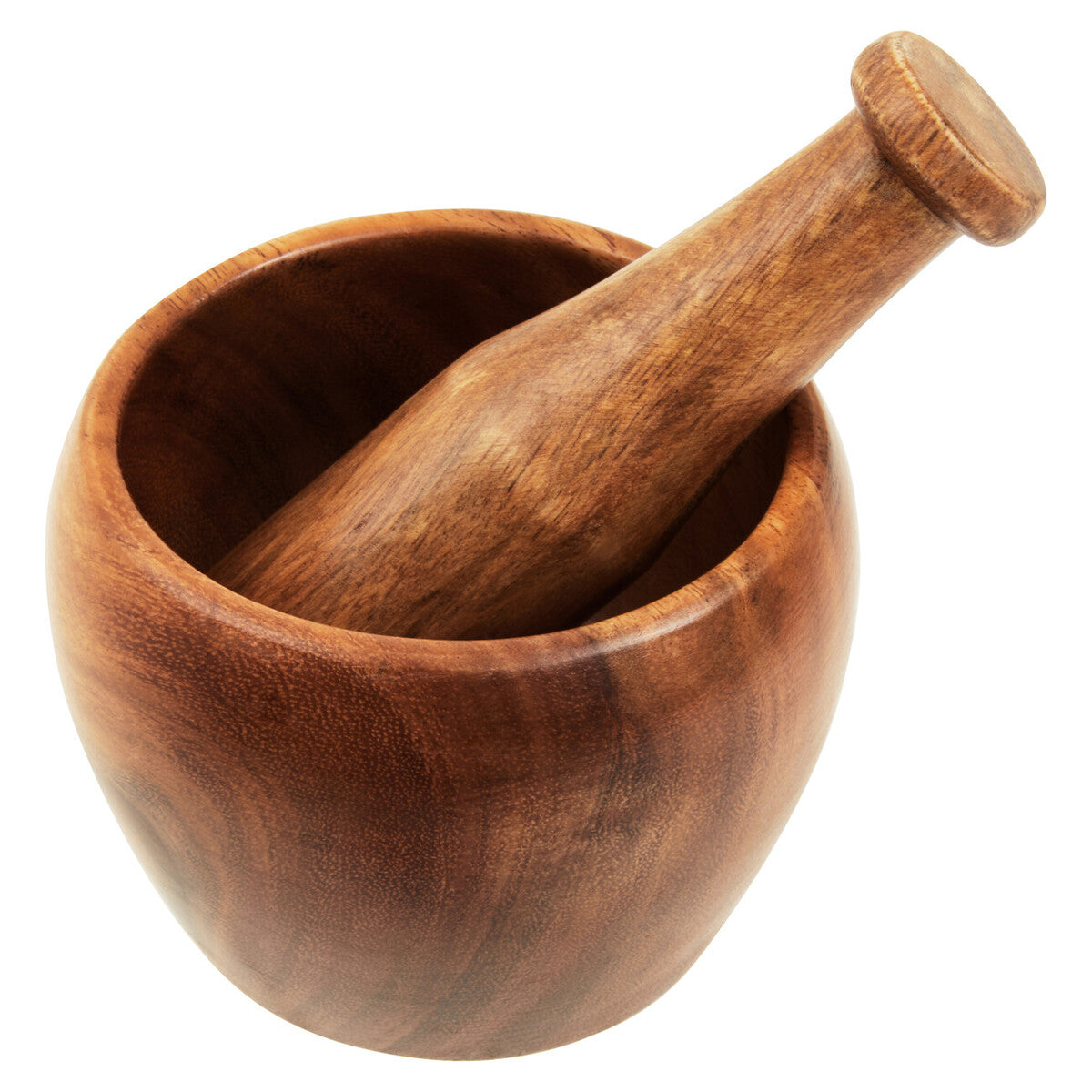 Kora Acacia Wood Tapered Mortar and Pestle