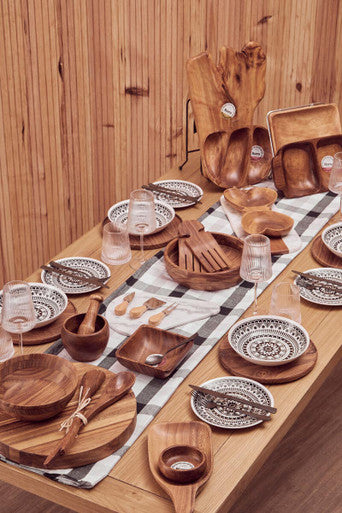 Kora Tapered Mortar and Pestle in Acacia Wood
