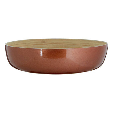 Kyoto Rose Gold Salad Bowl With Raised Edges