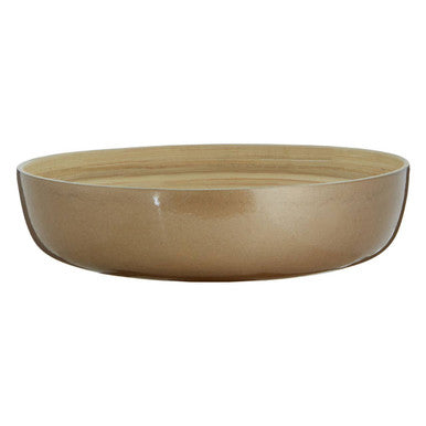 Gold Salad Bowl with Raised Edges | Kyoto