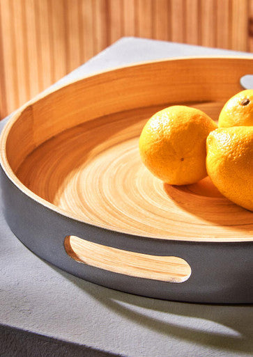 Kyoto Small Silver Tray With Side Handles