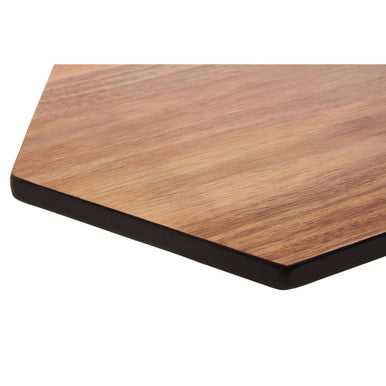 Socorro Acacia Hexagonal Black Edge Chopping And Serving Board