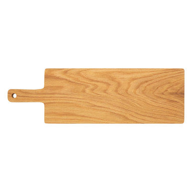 Lyna Rectangular Small Oak Wood Paddle Chopping and Serving Board
