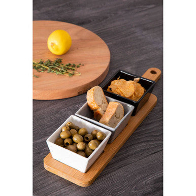Soiree Serving Board With Square Dishes