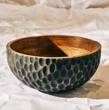 Kara Large Mango Wood Bowl