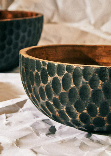 Kara Large Mango Wood Bowl