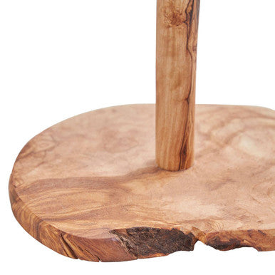 Kora Olive Wood Kitchen Roll Holder
