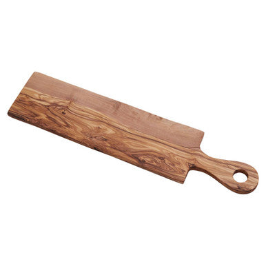 Kora Rectangular Padle Serving Board in Olive Wood