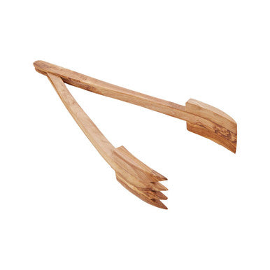 Kora Olive Wood Serving Tongs