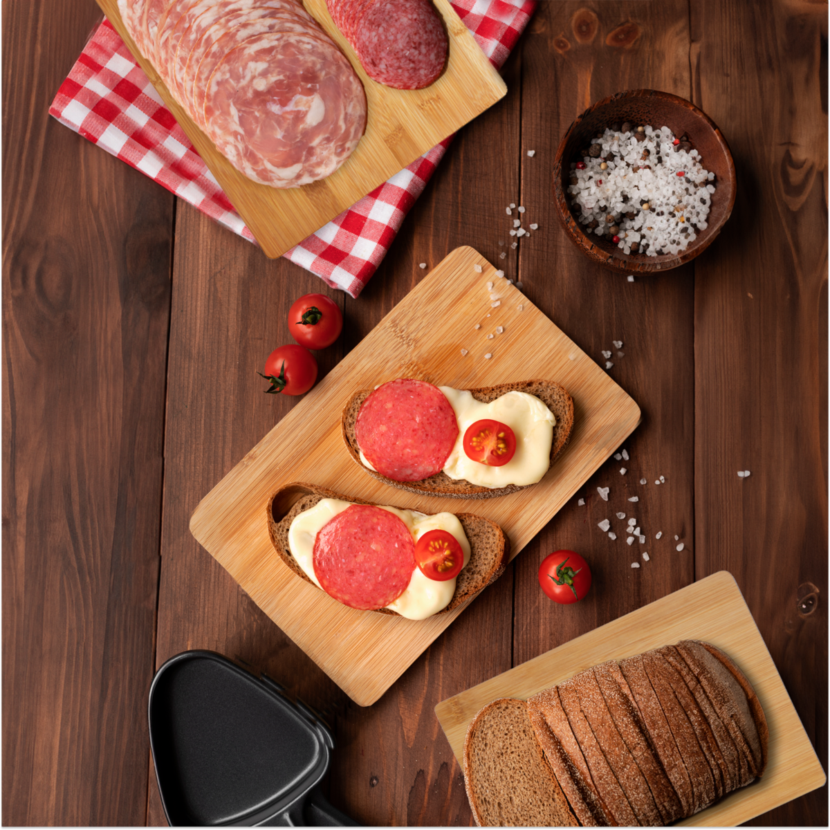 Aleki Set Of Three Bamboo Chopping and Serving Boards