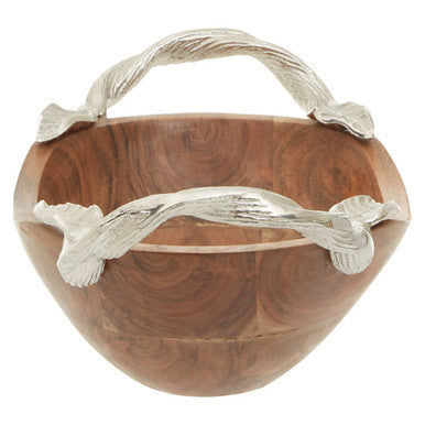 Vine Acacia Wood Small Oval Bowl