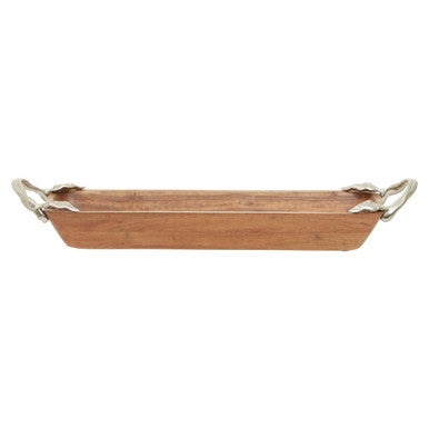Vine Acacia Wood Large Rectangular Serving Dish