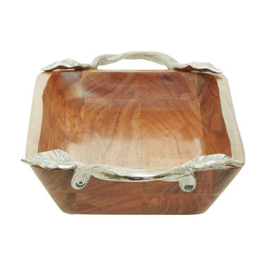 Vine Acacia Wood  Rectangular Bowl