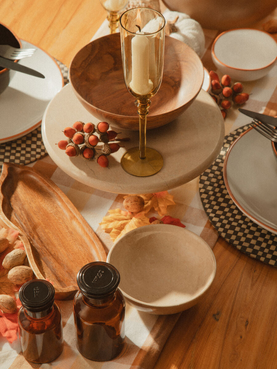 Large Round Sheesham Wood Salad Bowl | Rosi