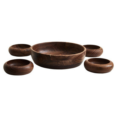 Rosi 5 Piece Sheesham Wood Salad Bowl Set