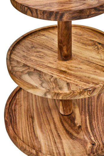 Sheesham Wood Three Tier Cake Stand | Kora