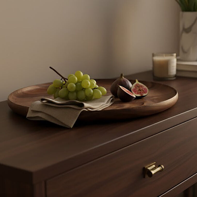 Rosi Round Sheesham Wood Plate