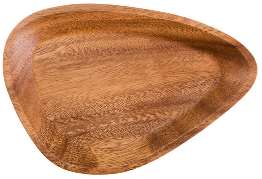 Kora Acacia Small Curved Triangular Serving Dish