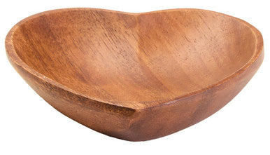 Kora Acacia Heart Shape Serving Dish