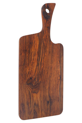 Rosi Organic Shaped Tropical Rosewood Serving or Cutting Board with Natural Finish