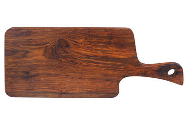 Rosi Organic Shaped Tropical Rosewood Serving or Cutting Board with Natural Finish