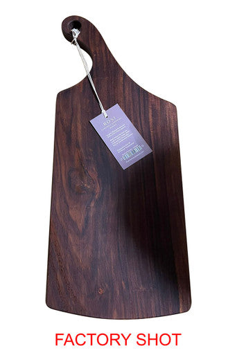Rosi Tropical Rosewood Serving or Cutting Board with Natural Finish and Organic Shape