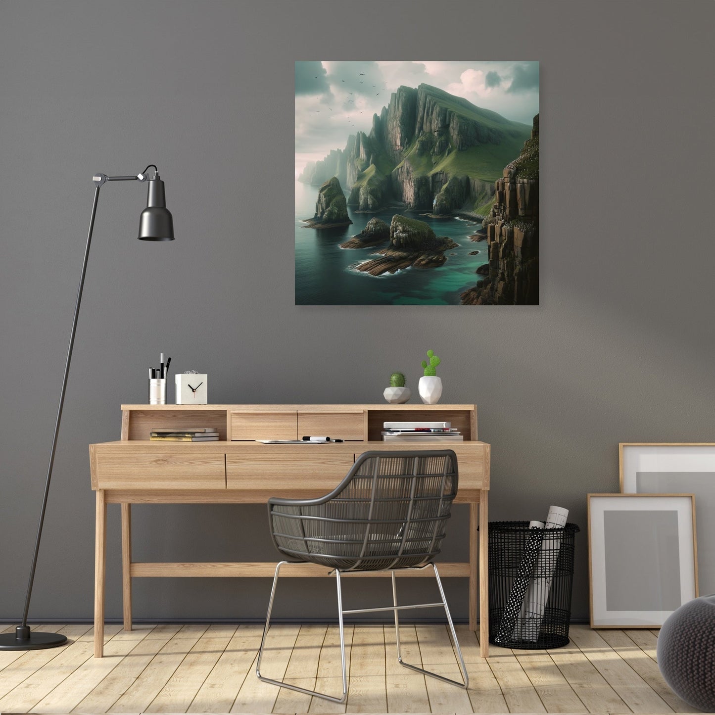 Coastal Cliff Serenity Canvas